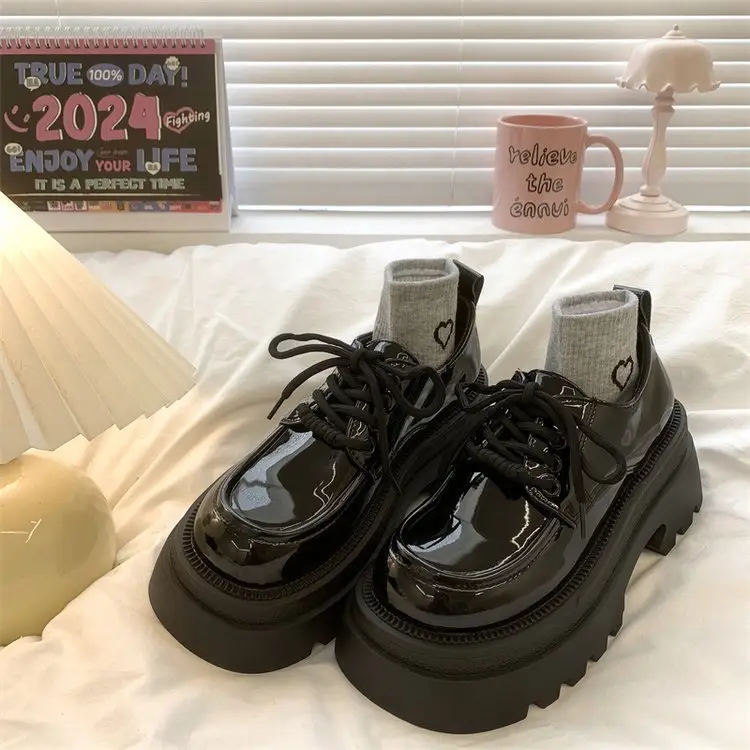Vintage British Style Women's Black Leather Heels 2025 — feature 13