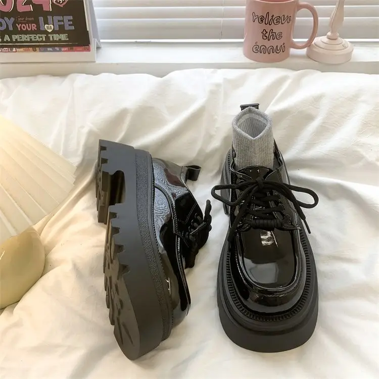 Vintage British Style Women's Black Leather Heels 2025 — feature 14