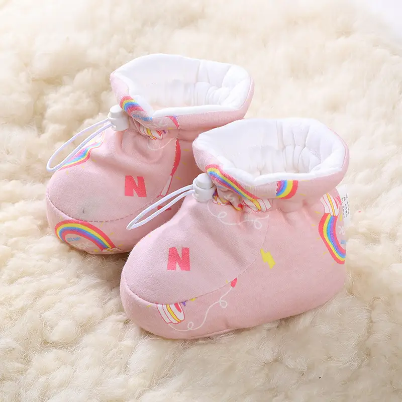 Newborn Baby Warm Winter Foot Cover Blue Star Pattern