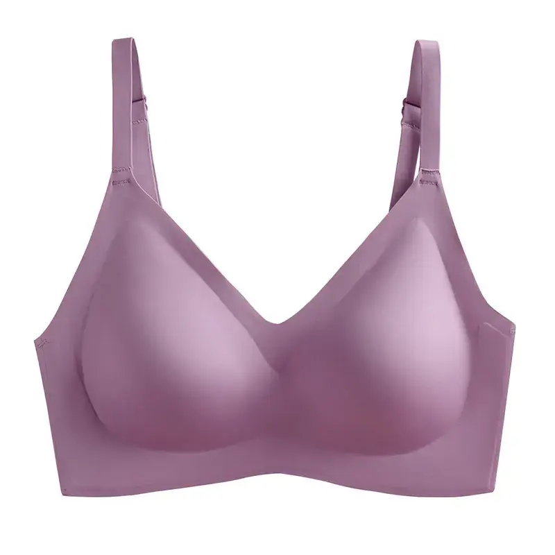 Thai Latex Traceless Thin Underwear Women's Rimless Small Chest Push-up Anti-sagging - Image 6