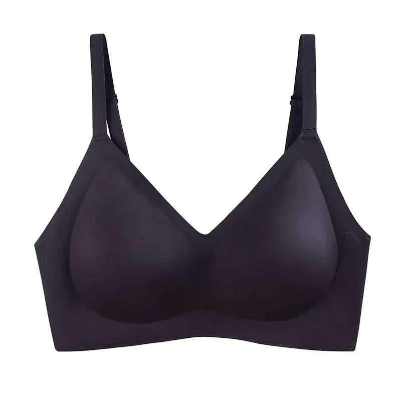Thai Latex Traceless Thin Underwear Women's Rimless Small Chest Push-up Anti-sagging - Image 7