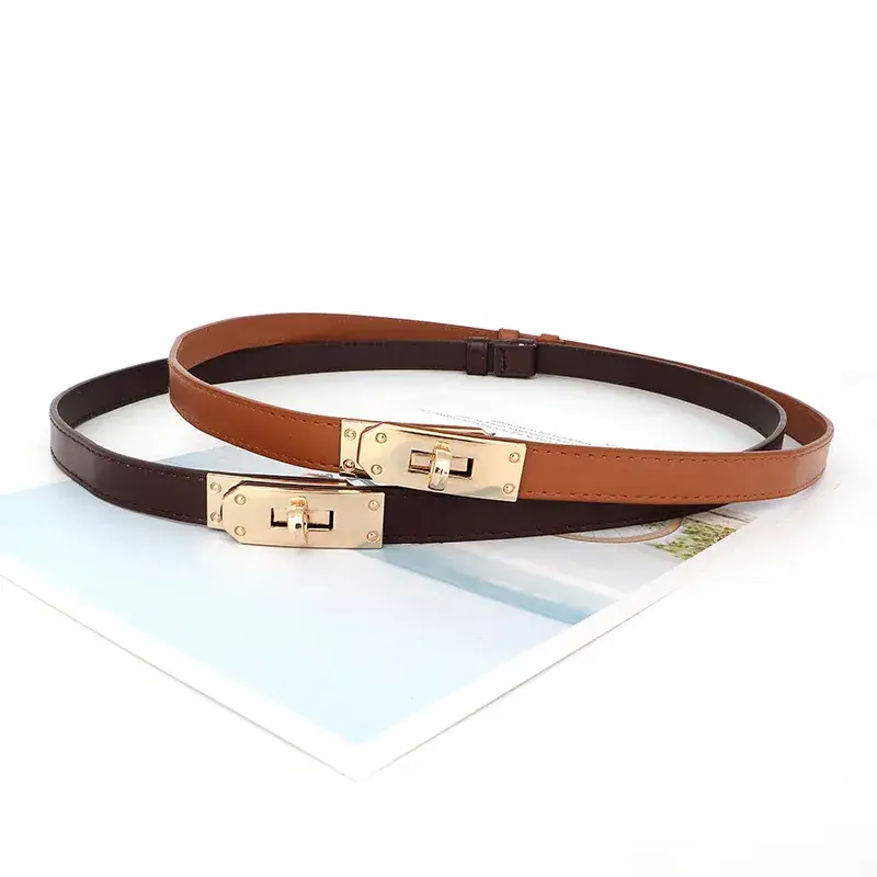 Black Belt with Gold Buckle for Women - Image 7