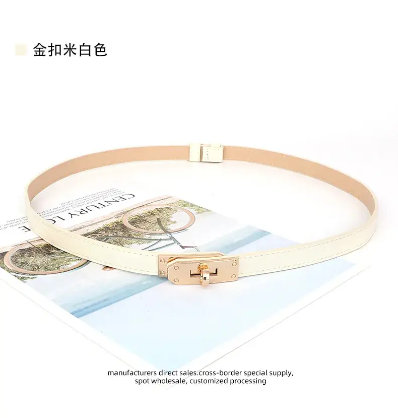 Black Belt with Gold Buckle for Women — feature 11