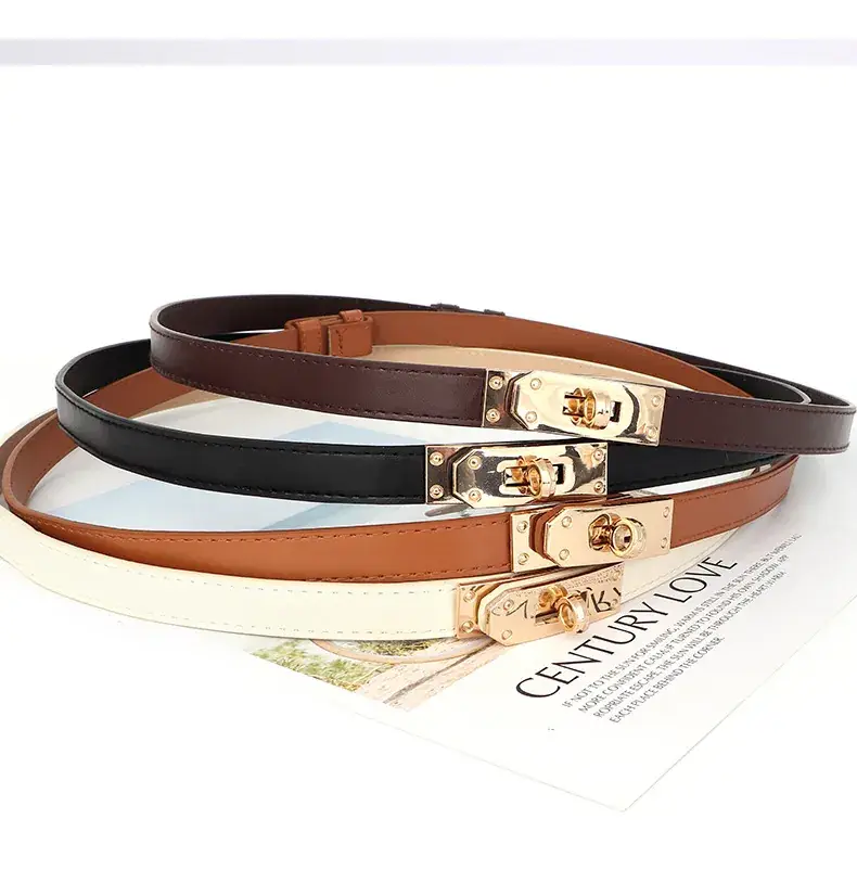 Black Belt with Gold Buckle for Women — feature 13