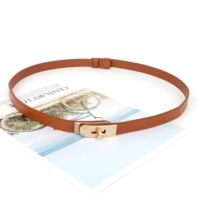 Black Belt with Gold Buckle for Women - Image 4