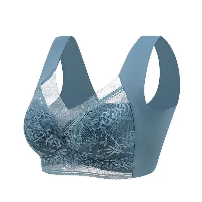 Traceless Sports Bra Women's Underwear Women's Gather-up Breathable plus size Anti-sagging Paramilis Upper Sexy Bra