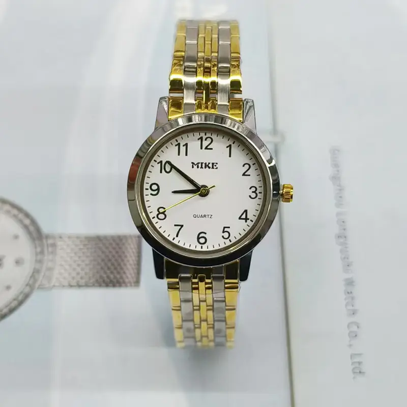 Stainless Steel Couple Watches Gold Silver Dial Waterproof Business Casual Fashion - Image 5