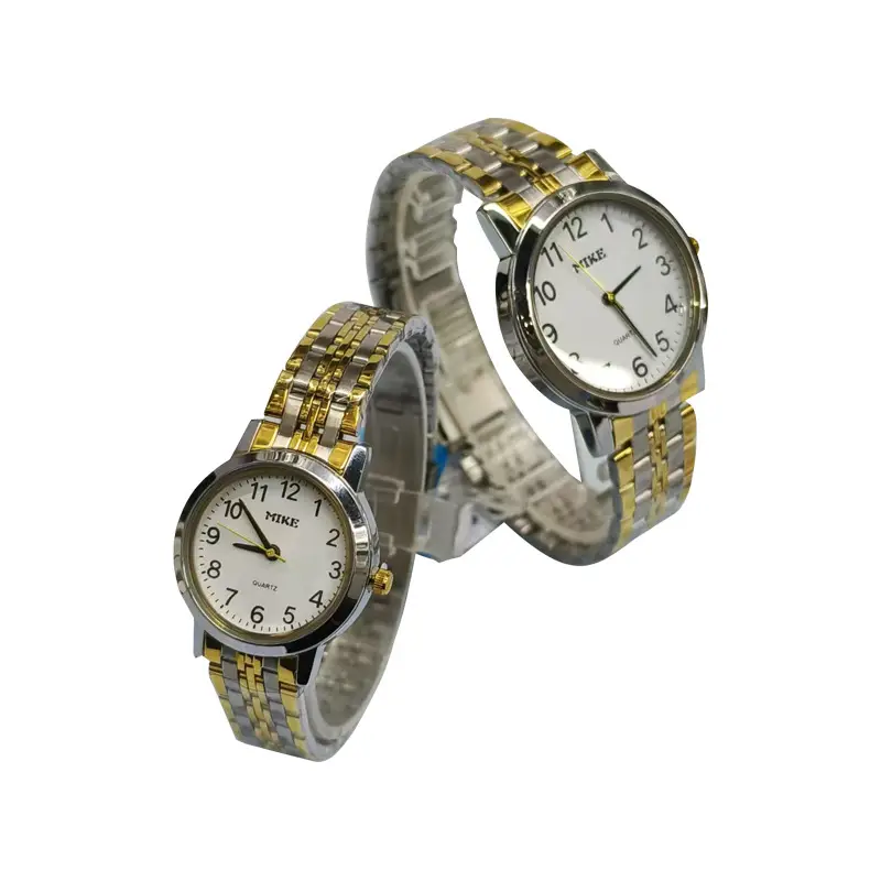 Stainless Steel Couple Watches Gold Silver Dial Waterproof Business Casual Fashion - Image 7