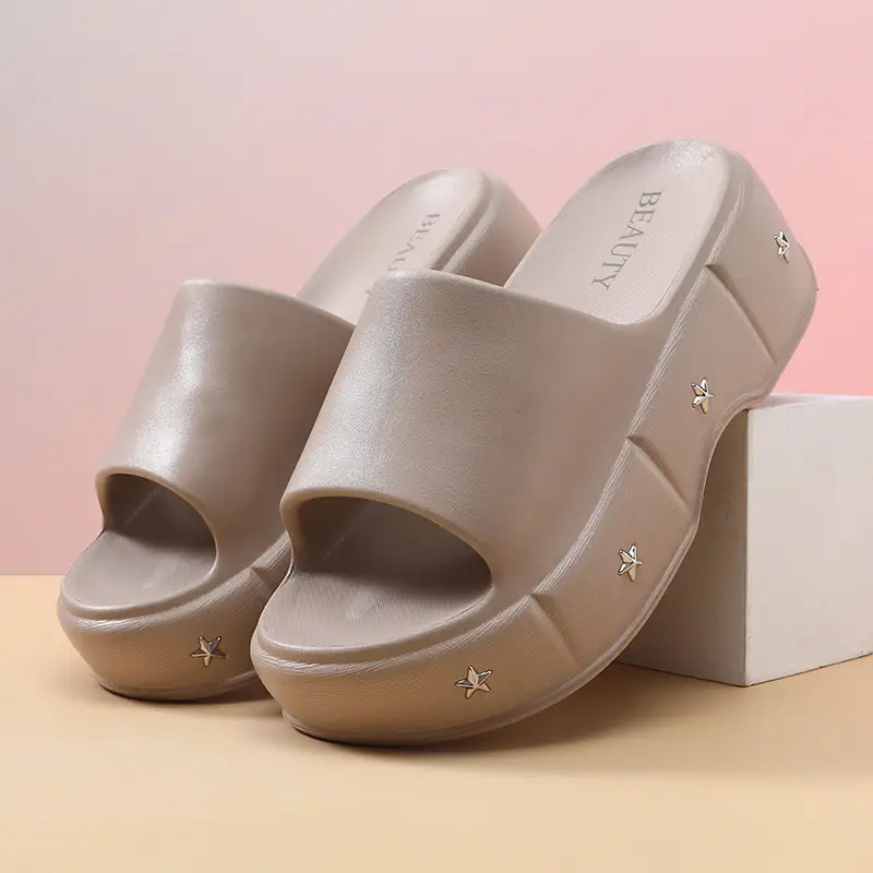 Eva Summer Slip-On Height-Increasing 6cm Thick-Soled Slippers for Women, Non-Slip and Height-Enhancing Sandals - Image 8