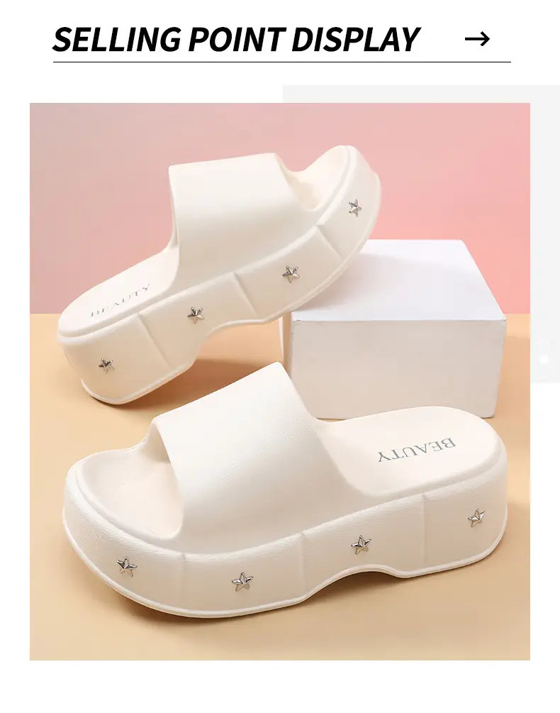 Eva Summer Slip-On Height-Increasing 6cm Thick-Soled Slippers for Women, Non-Slip and Height-Enhancing Sandals — feature 11