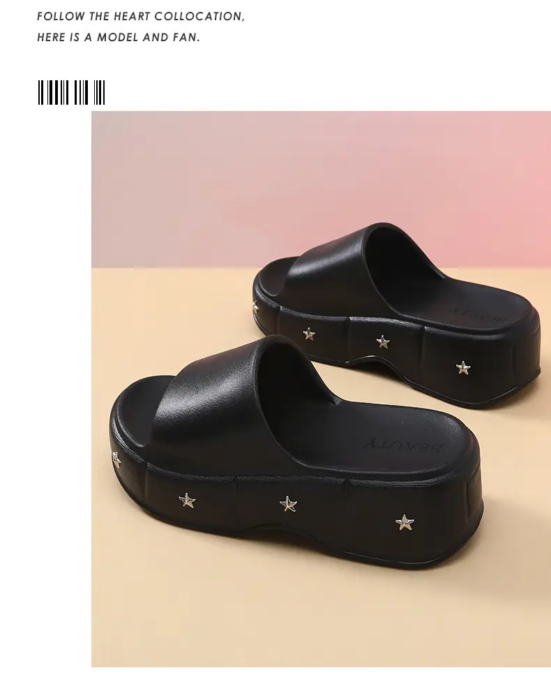 Eva Summer Slip-On Height-Increasing 6cm Thick-Soled Slippers for Women, Non-Slip and Height-Enhancing Sandals — feature 19