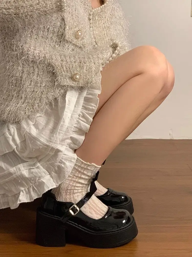 Women Thick Heeled Leather Mary Jane Shoes 2025 — feature 2