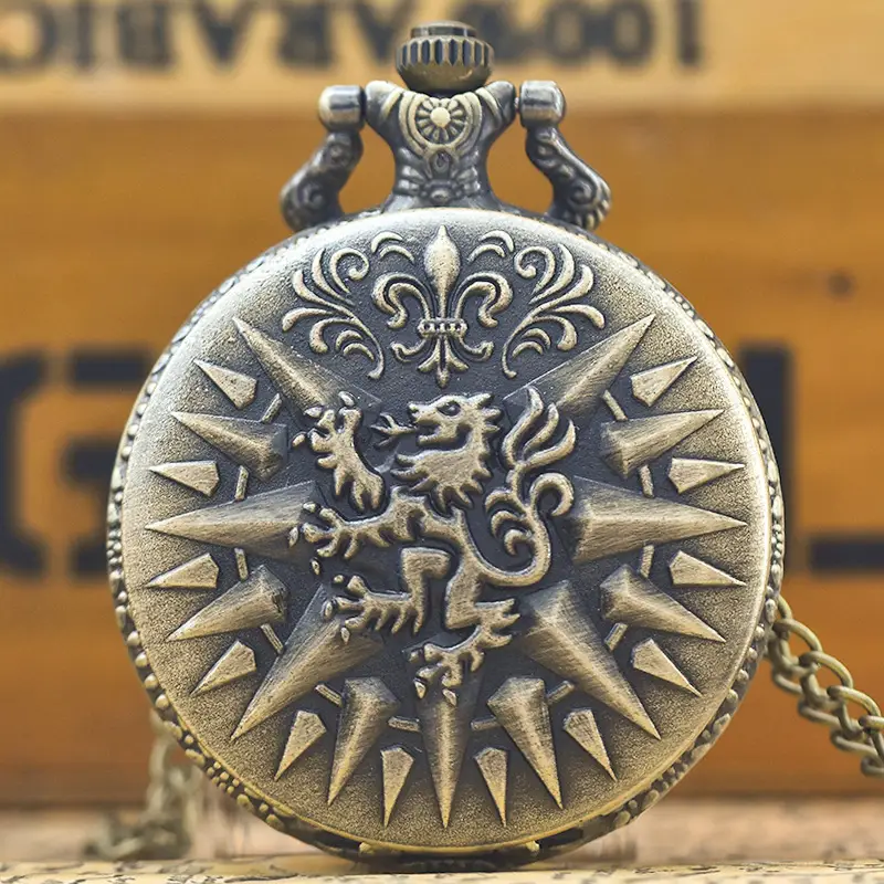 Vintage Cartoon Pocket Watch Large Anime Necklace - Image 3