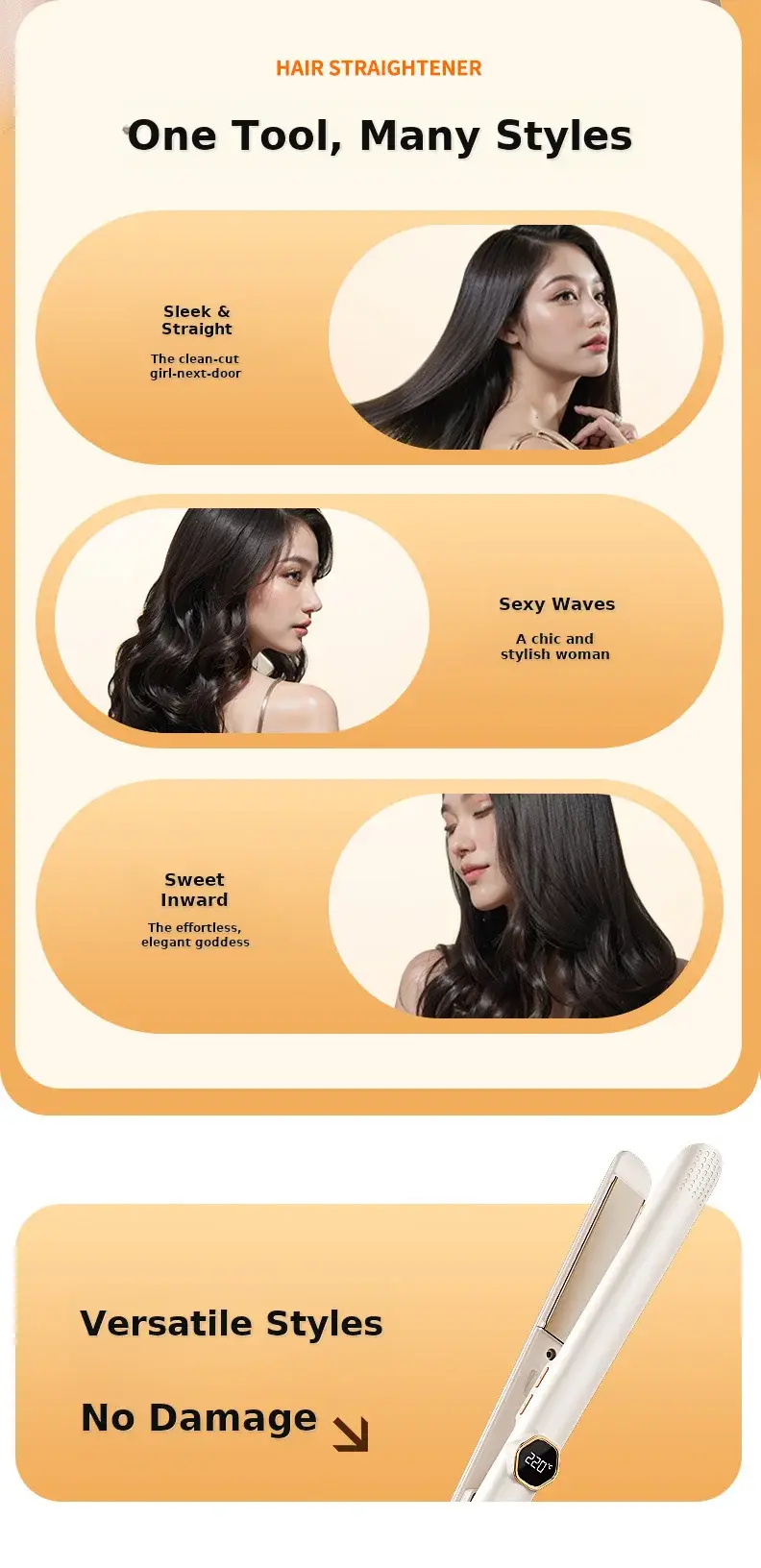 2025 Digital Display Hair Straightener with 10s Heat Control — feature 4
