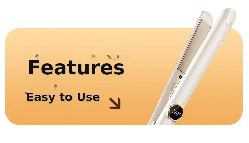 2025 Digital Display Hair Straightener with 10s Heat Control — feature 8