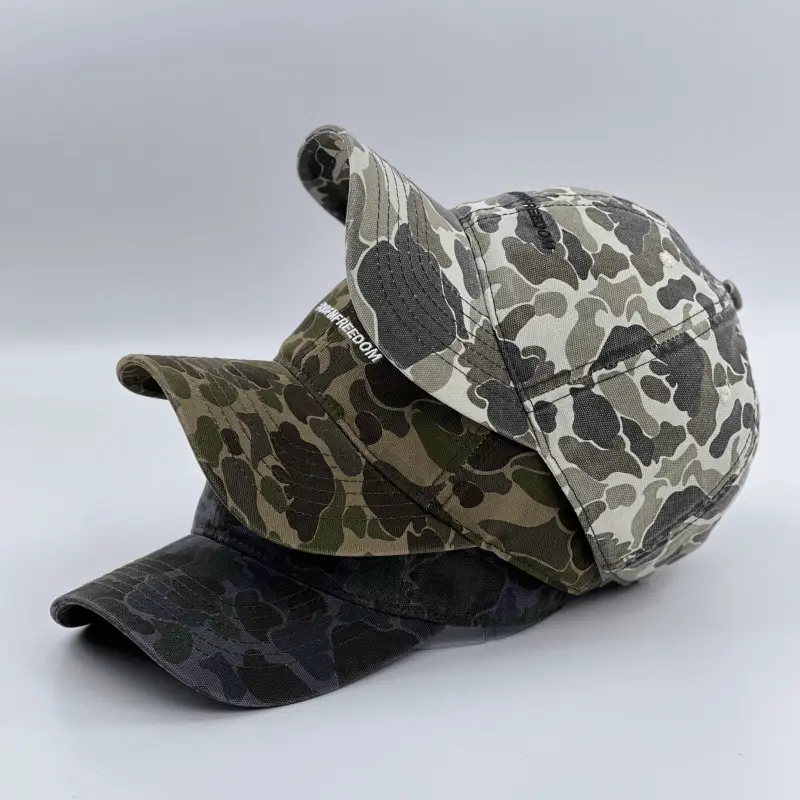 New Camouflage Letter Baseball Cap American Style Outdoor Retro Tooling Style Cap - Image 7