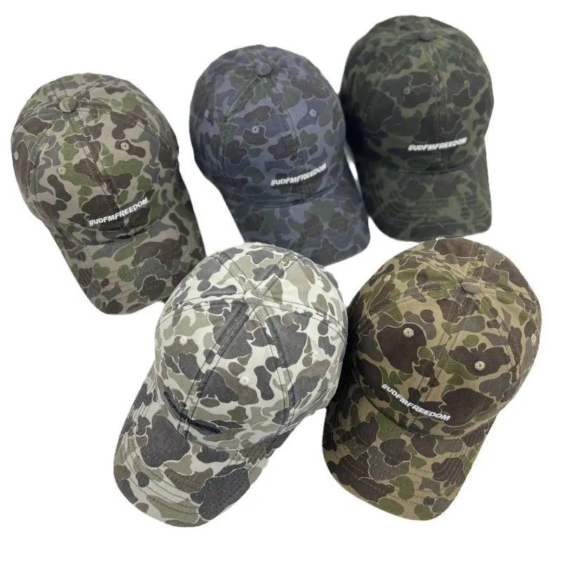 New Camouflage Letter Baseball Cap American Style Outdoor Retro Tooling Style Cap - Image 10