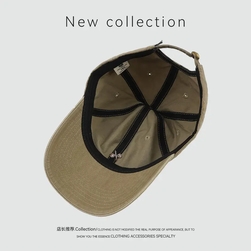 Japanese Embroidered Black Baseball Cap for Men - Image 8