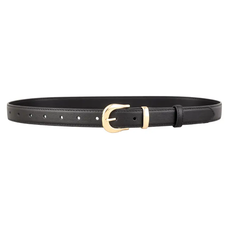 Women's Genuine Leather Belt Gold Buckle 2025 - Image 8