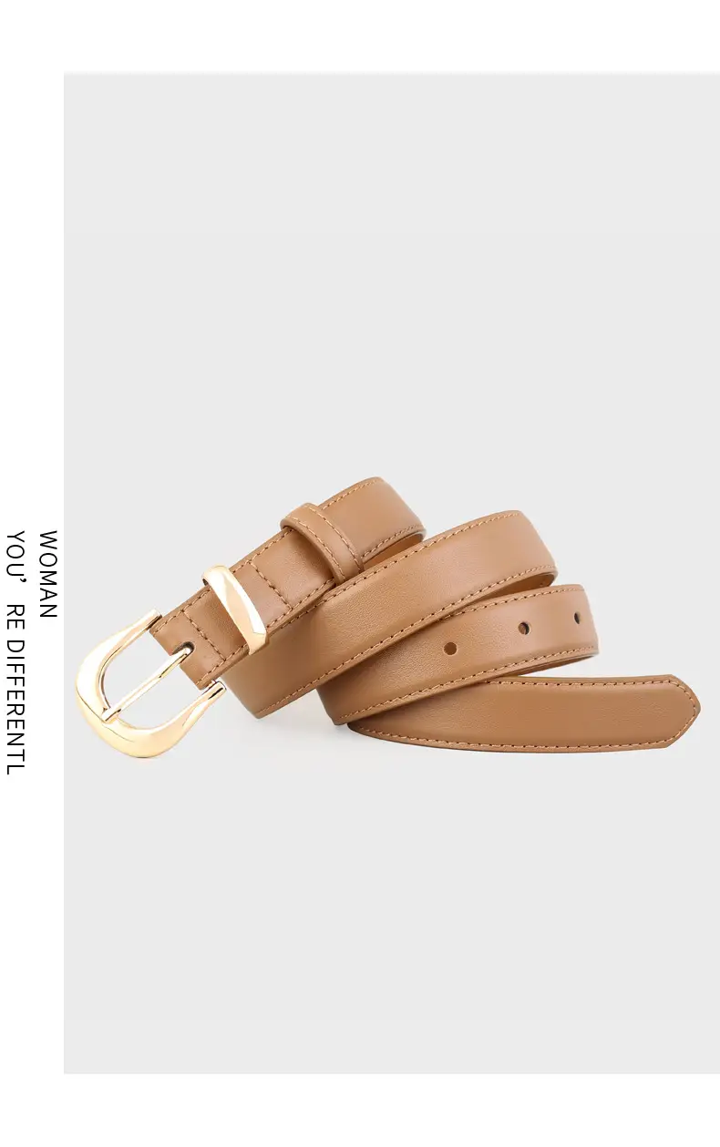 Women's Genuine Leather Belt Gold Buckle 2025 — feature 12