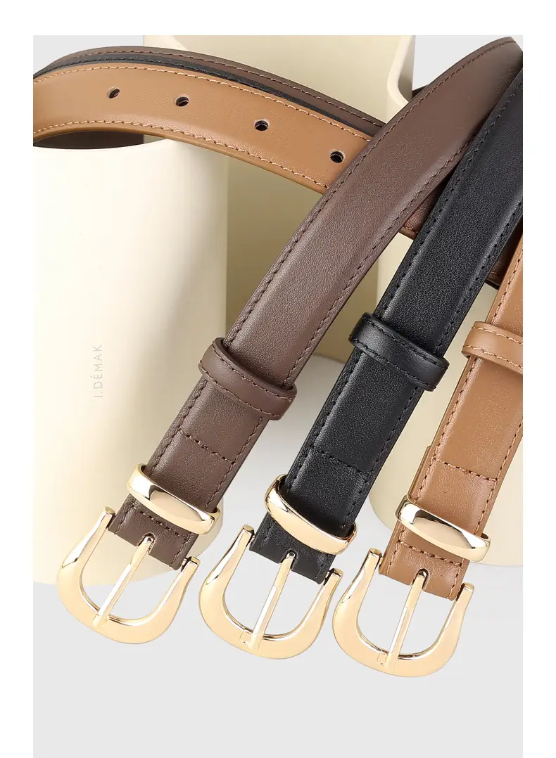 Women's Genuine Leather Belt Gold Buckle 2025 — feature 15