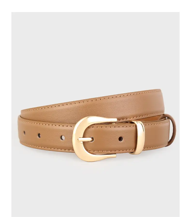 Women's Genuine Leather Belt Gold Buckle 2025 — feature 17