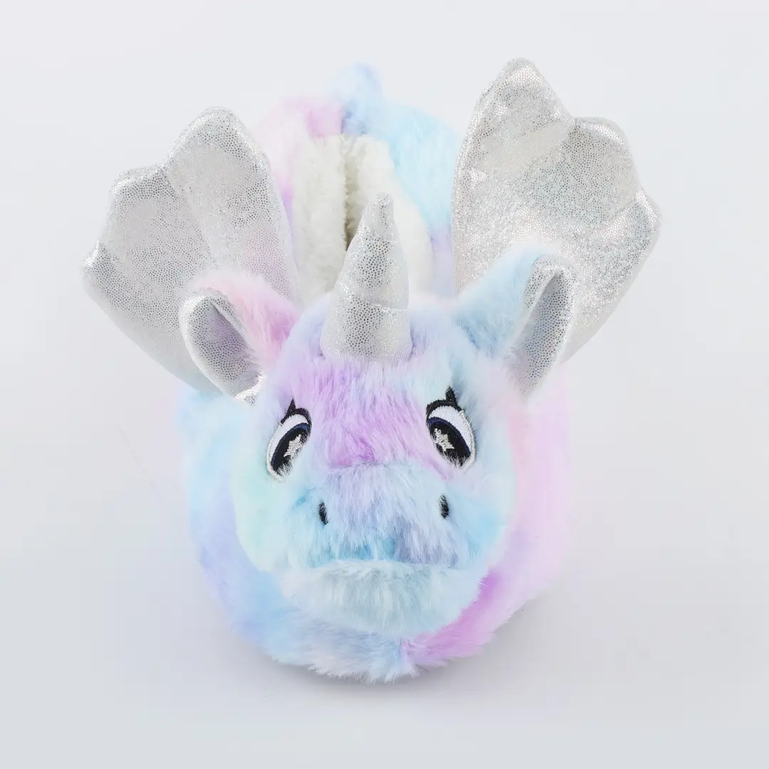 Color Unicorn Cotton Slippers Women's Winter Home Indoor Non-Slip Warm Baotou Cotton Shoes fleece-lined Mao Mao Moon Shoes - Image 4