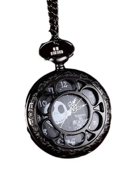 Bronze Hollow Flower Pocket Watch Quartz Flip-Top Large - Image 2