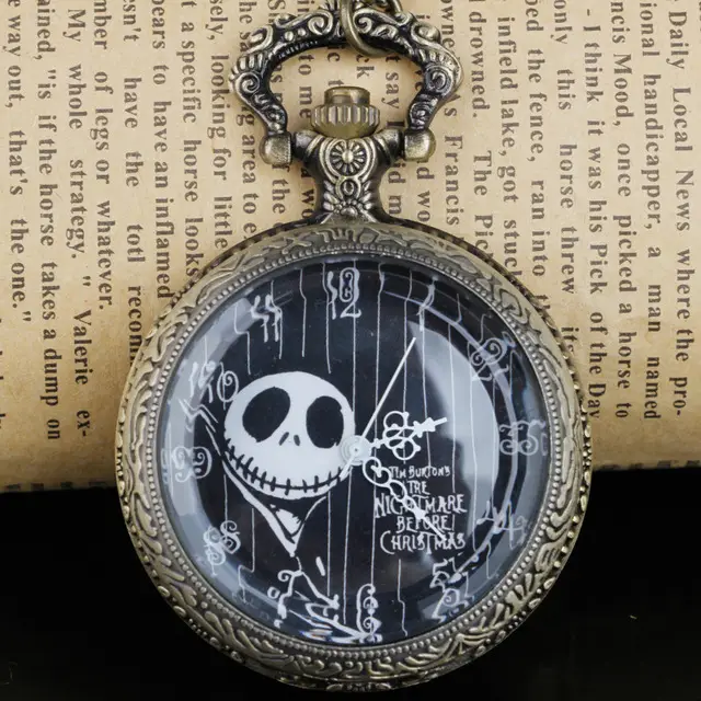 Bronze Hollow Flower Pocket Watch Quartz Flip-Top Large - Image 5