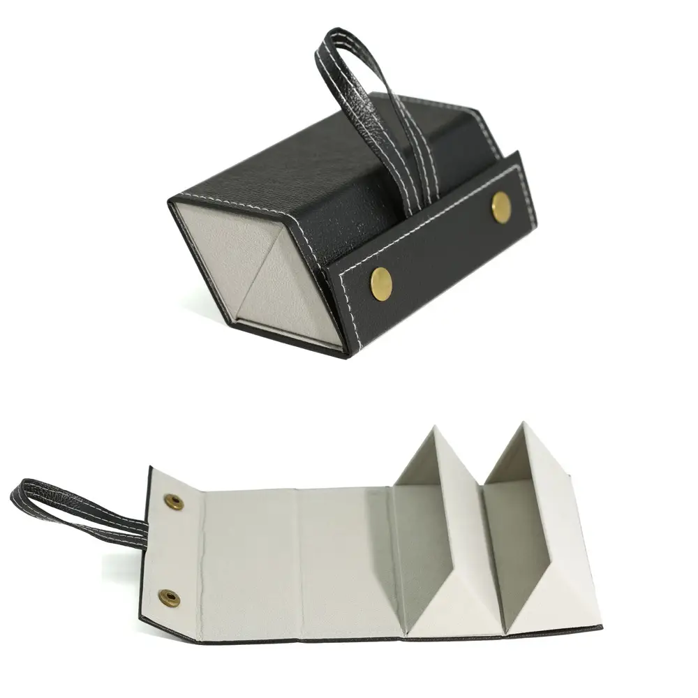 Portable Folding Sunglasses Storage Box Blue Yellow