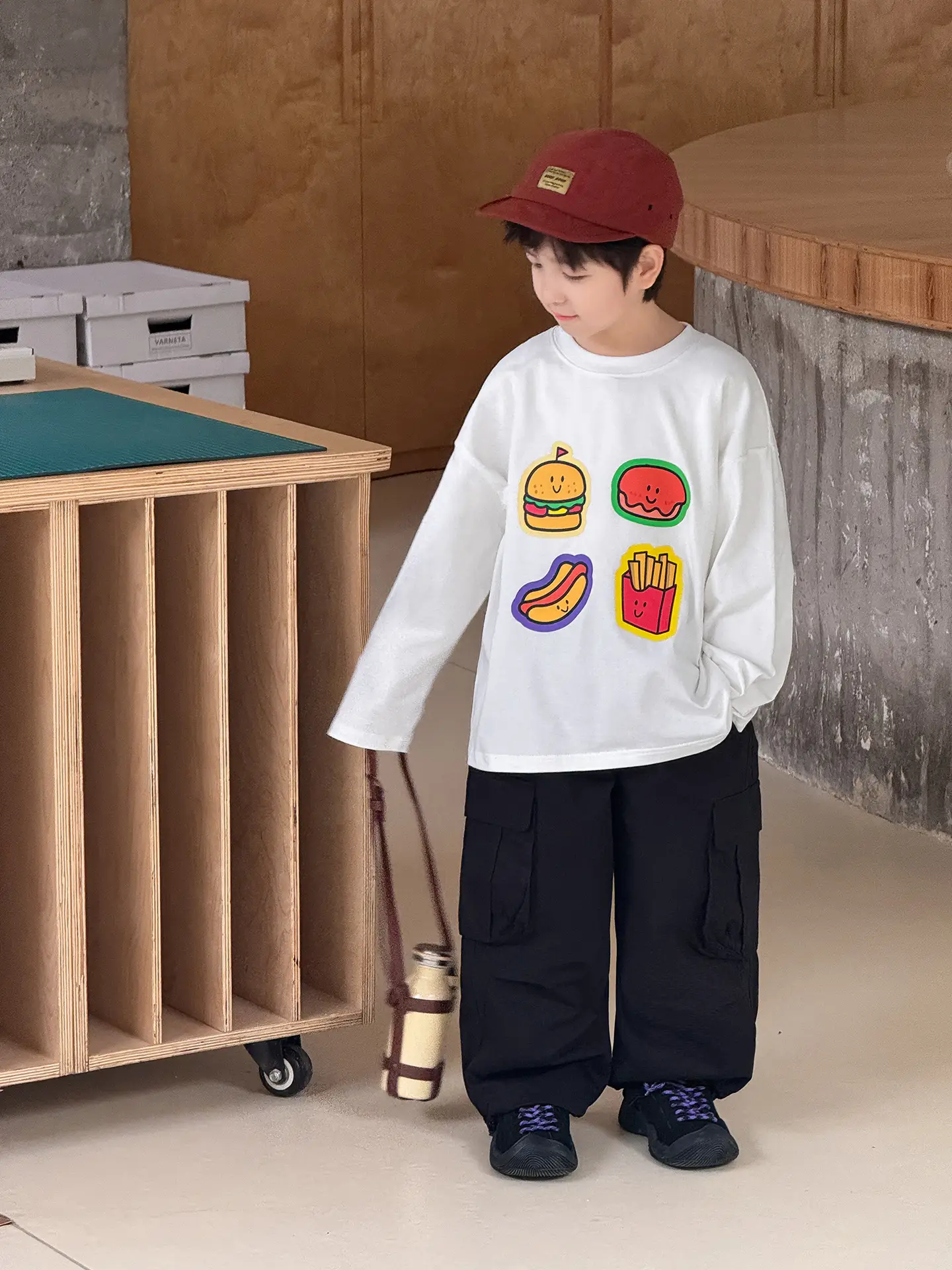 Tongku 2026 Kids T-Shirt with Hamburger Print - Image 4