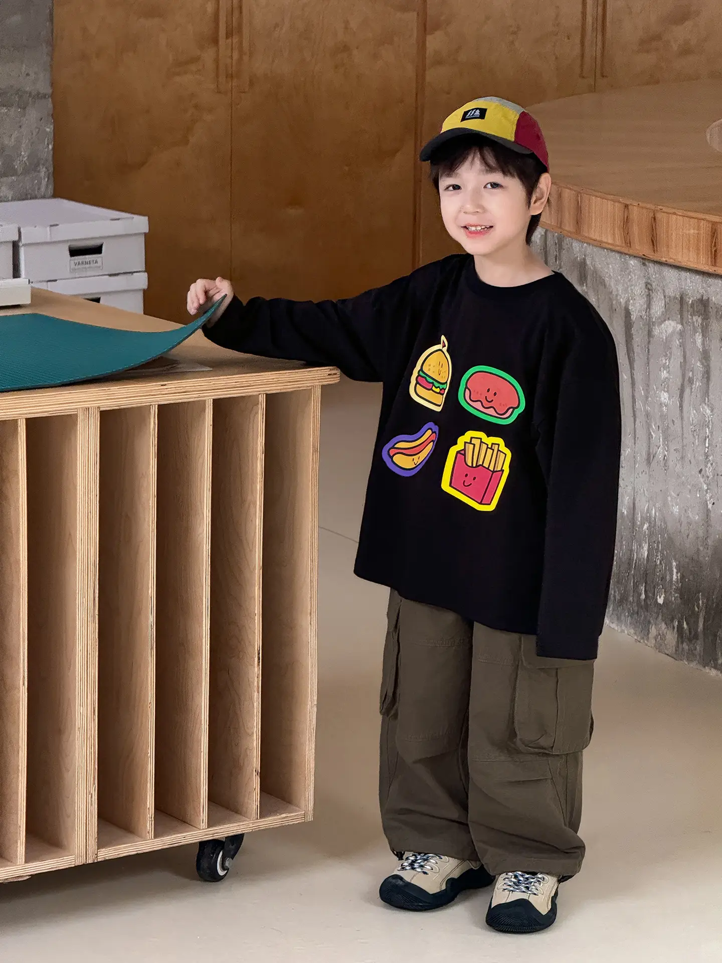 Tongku 2026 Kids T-Shirt with Hamburger Print - Image 5