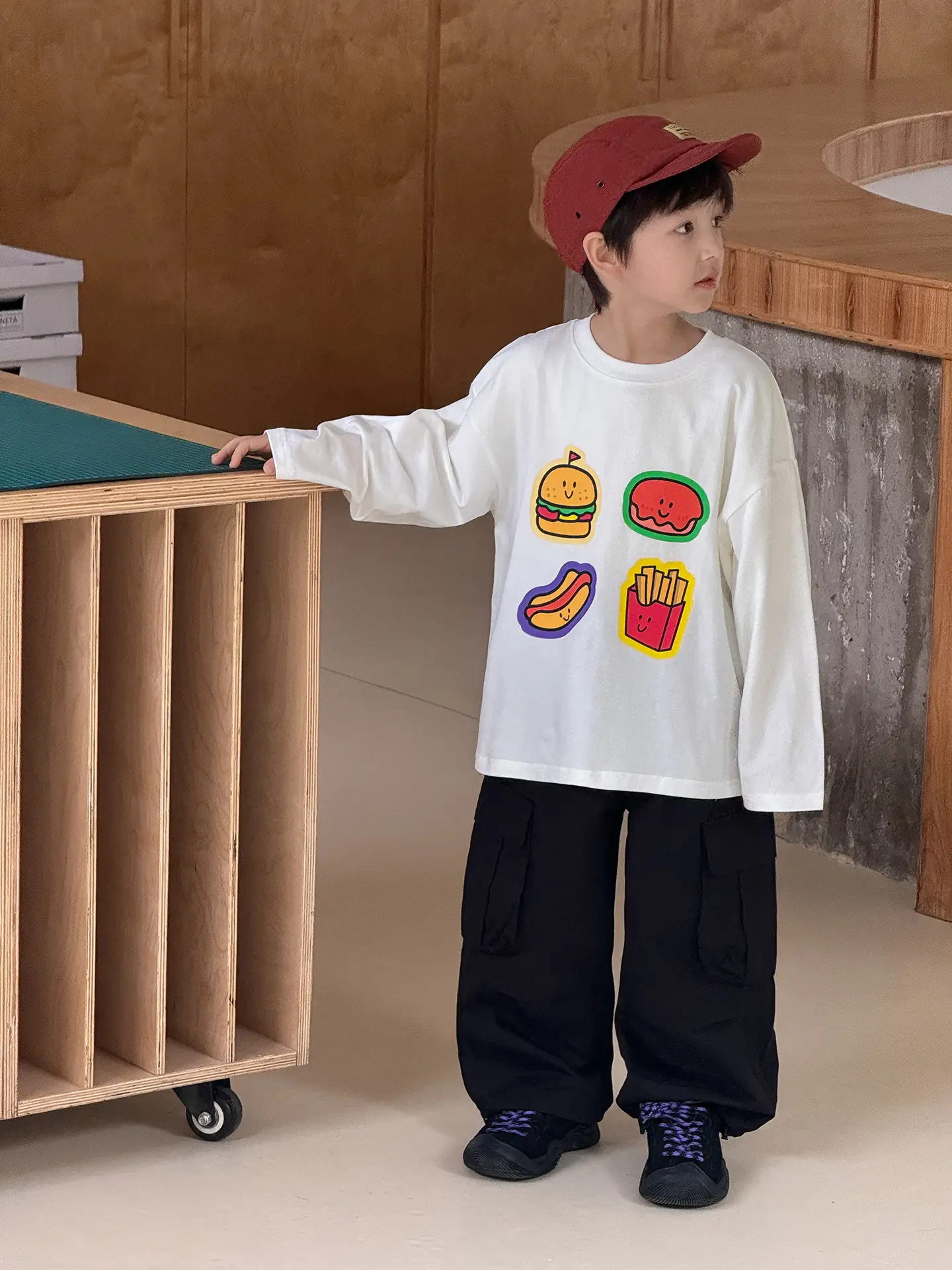 Tongku 2026 Kids T-Shirt with Hamburger Print - Image 7