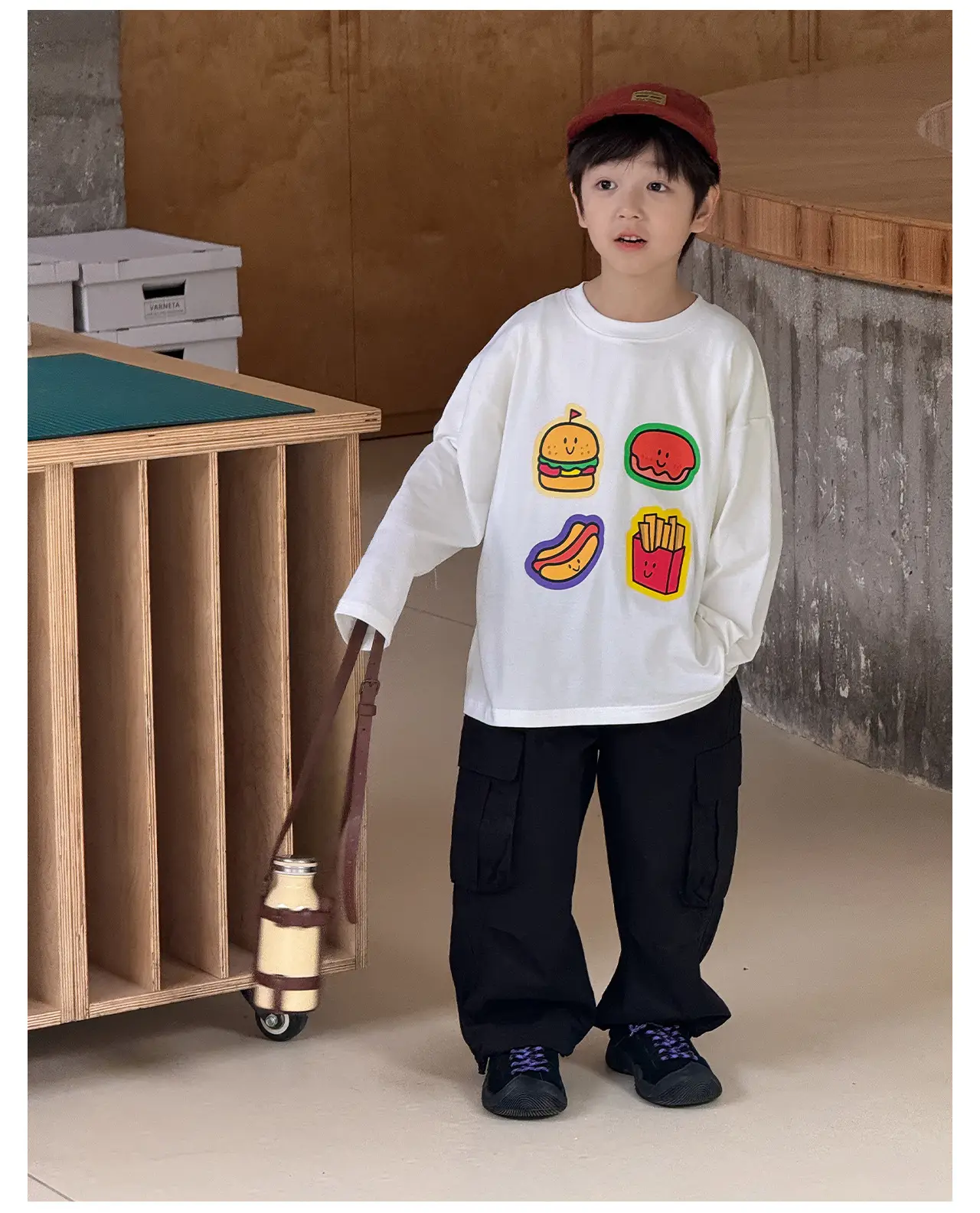 Tongku 2026 Kids T-Shirt with Hamburger Print — feature 12