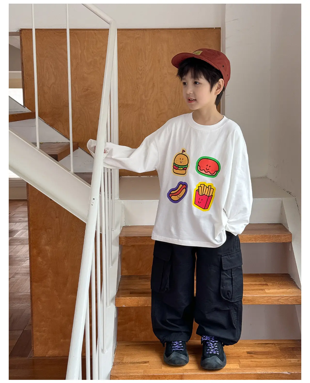 Tongku 2026 Kids T-Shirt with Hamburger Print — feature 16