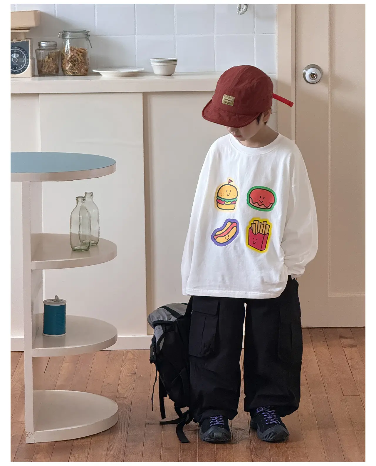 Tongku 2026 Kids T-Shirt with Hamburger Print — feature 19