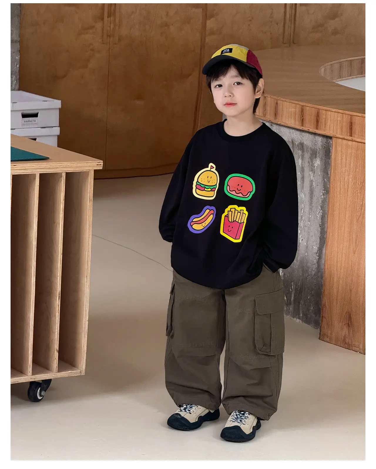 Tongku 2026 Kids T-Shirt with Hamburger Print — feature 21