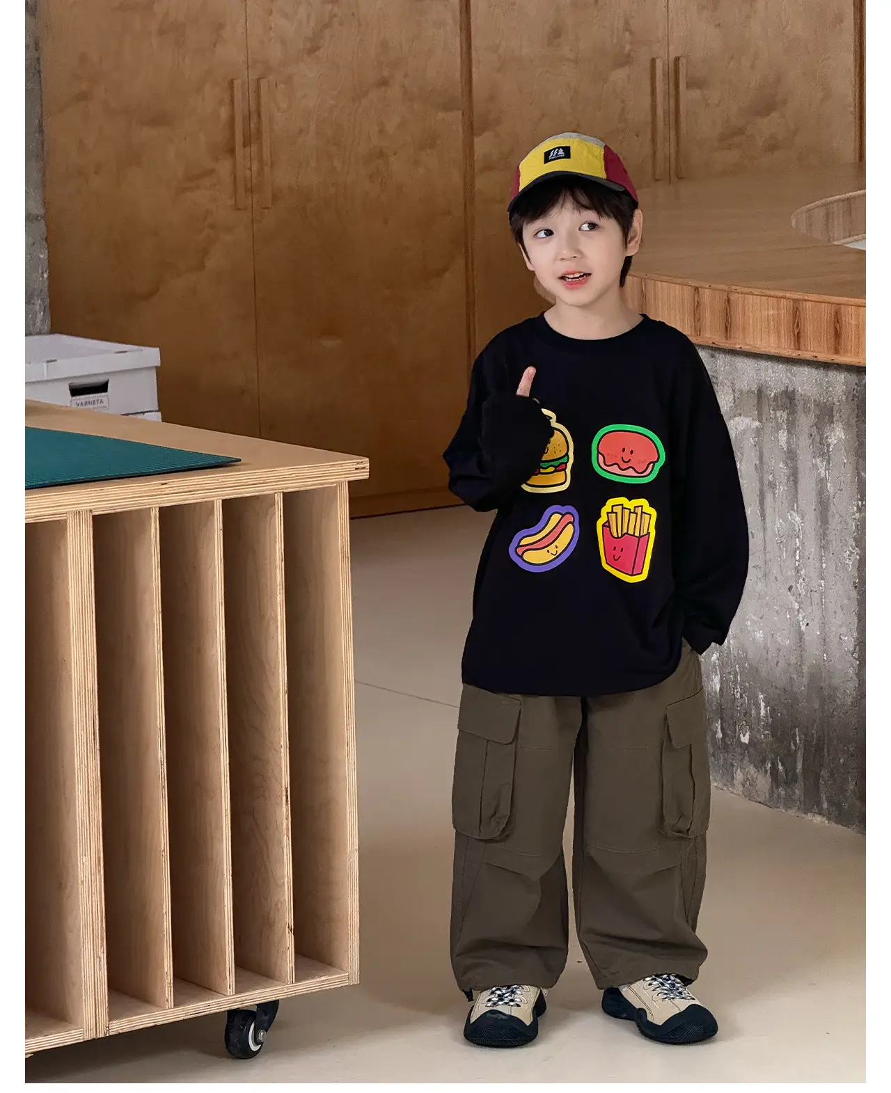 Tongku 2026 Kids T-Shirt with Hamburger Print — feature 22