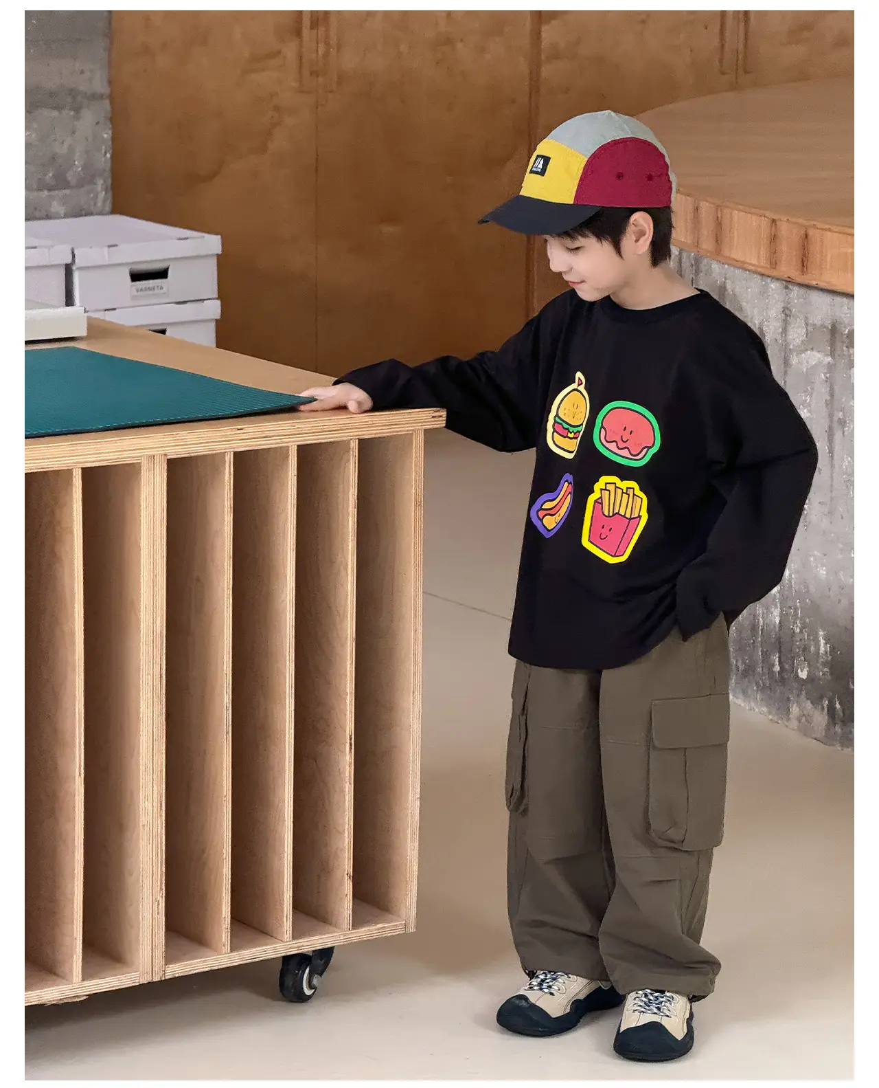 Tongku 2026 Kids T-Shirt with Hamburger Print — feature 23