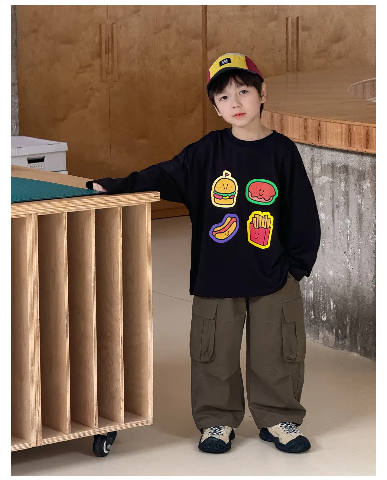 Tongku 2026 Kids T-Shirt with Hamburger Print — feature 24
