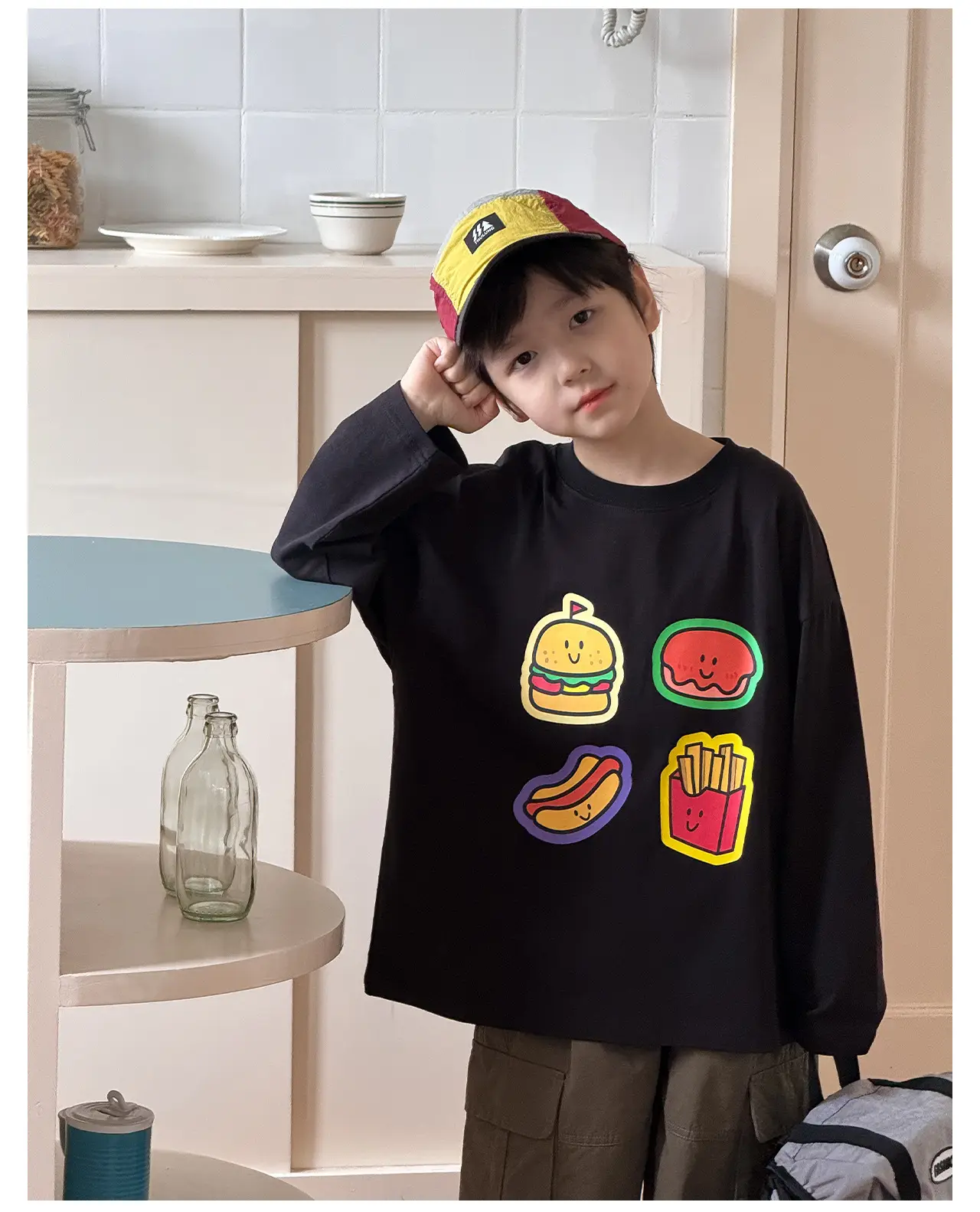 Tongku 2026 Kids T-Shirt with Hamburger Print — feature 28