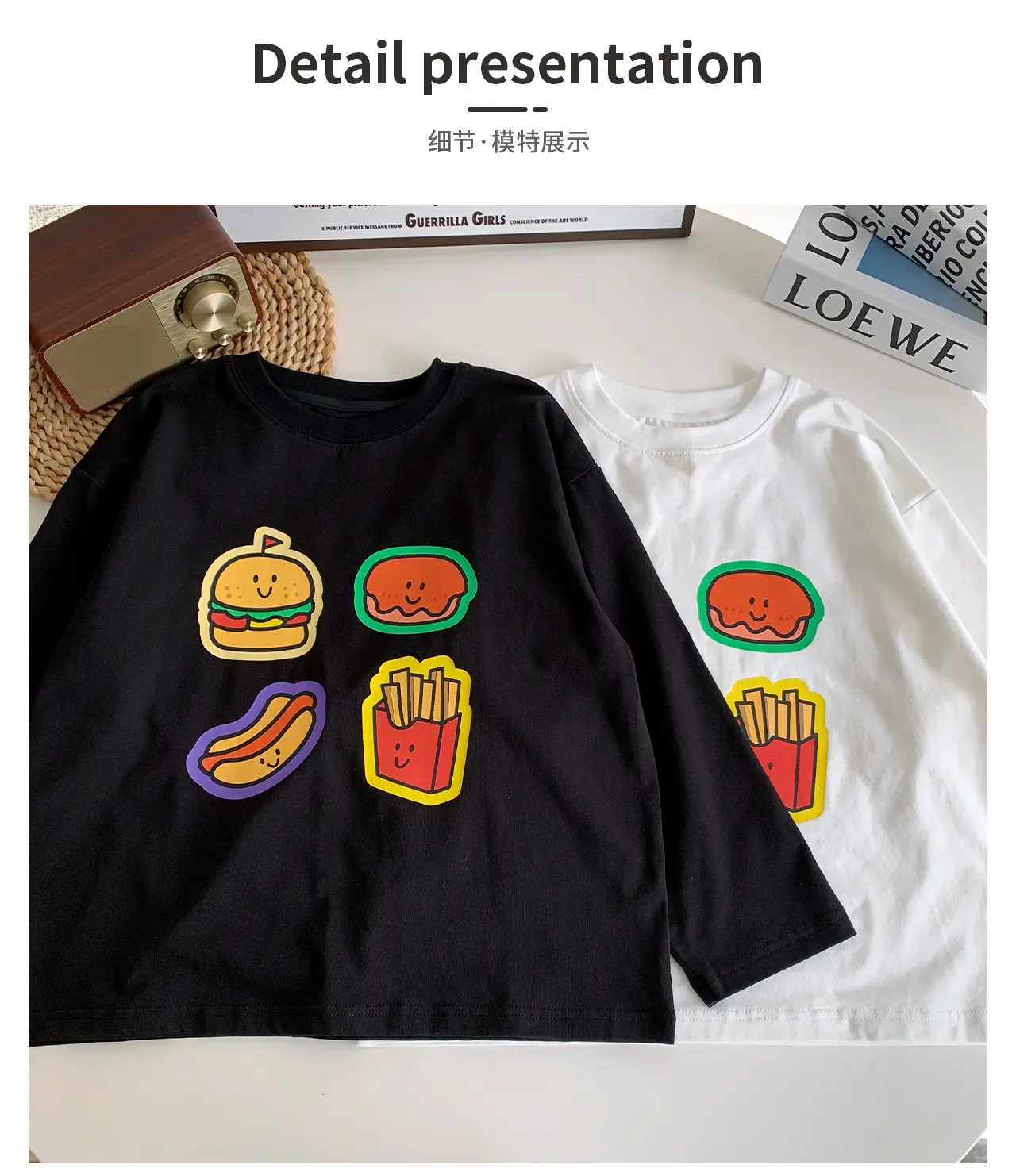 Tongku 2026 Kids T-Shirt with Hamburger Print — feature 9