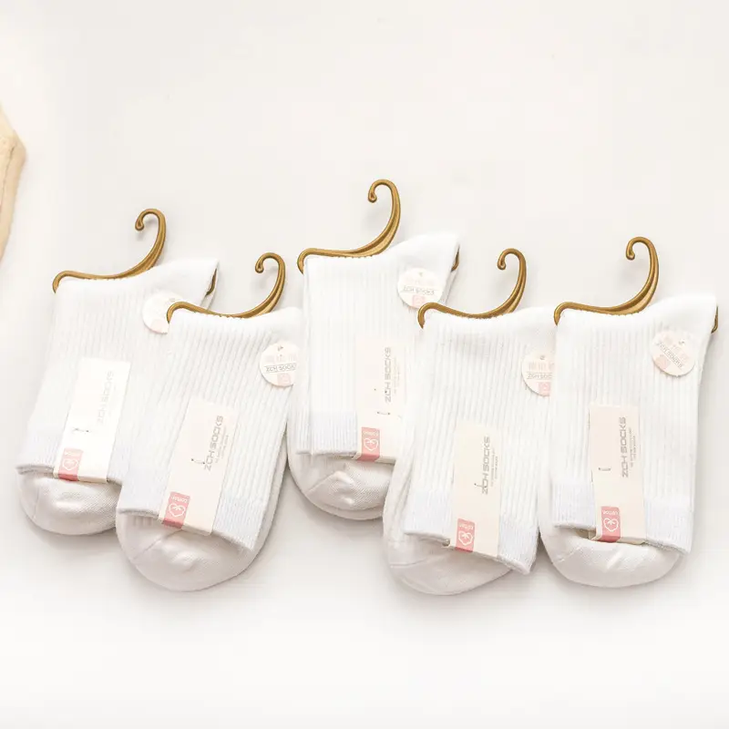 Autumn and winter thick sports breathable tube business stockings men's double needle solid color combed cotton socks wholesale