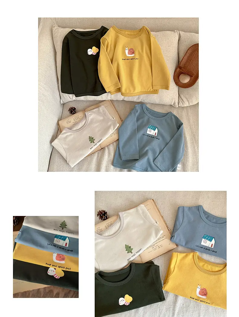 Baby T-Shirt Yellow Bow Print Long Sleeve — feature 8