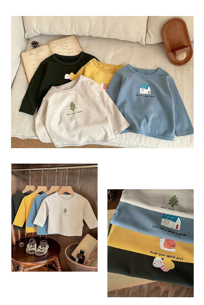 Baby T-Shirt Yellow Bow Print Long Sleeve — feature 9