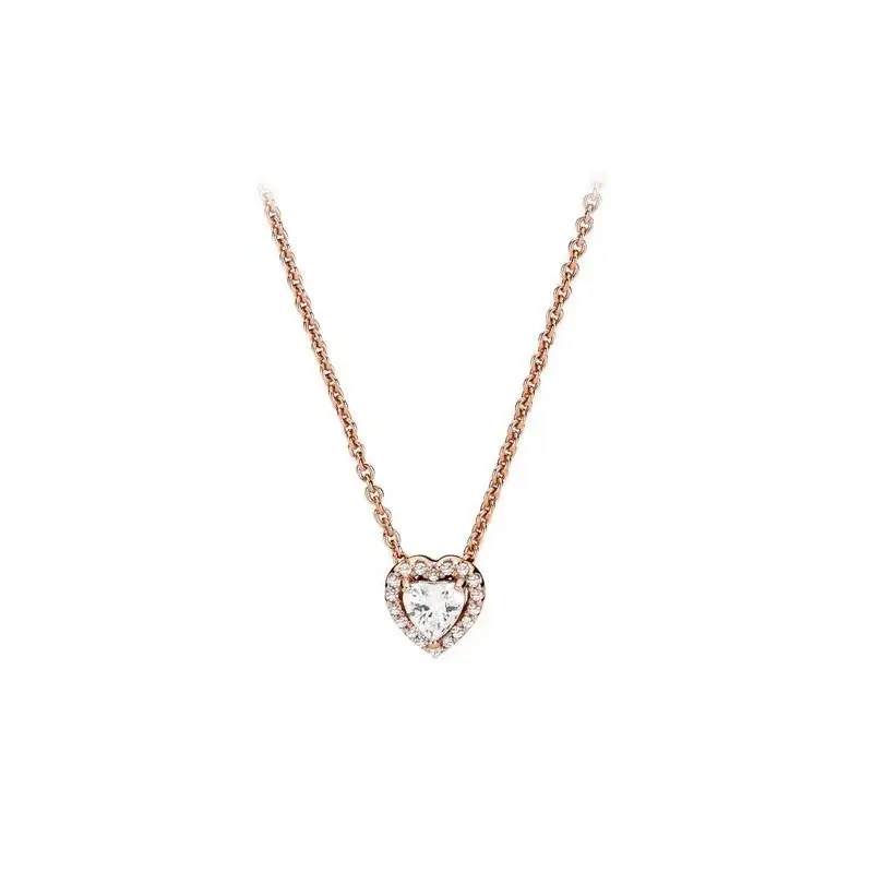 Heart Shaped Green Diamond Necklace for Women