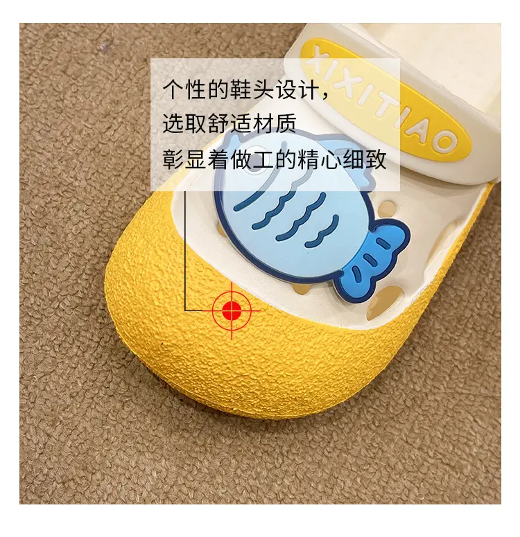 Women's Summer Outer Wear Cute Penguin Fish Baotou Thick Bottom Non-slip Two-wear Beach Sandals — feature 19