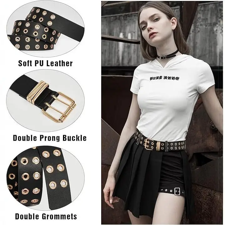 European American Punk Style Chain Belt with Buckle - Image 5
