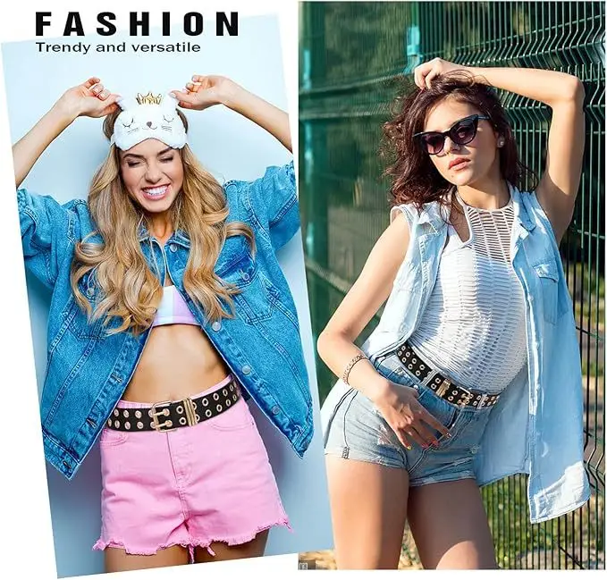 European American Punk Style Chain Belt with Buckle — feature 11