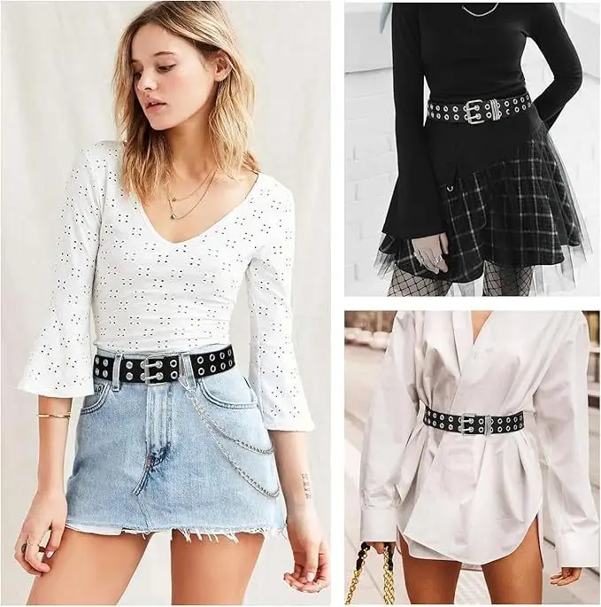 European American Punk Style Chain Belt with Buckle — feature 9